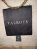 Talbots 45% Wool 30% Viscose 25% Nylon 100% Polyester Ivory Coat Size M - photo 3