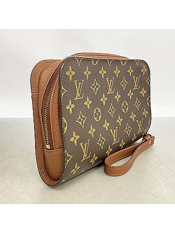 Louis Vuitton Louis Vuitton Monogram Orsay Clutch Bag M51790 Brown Men's (view 2)