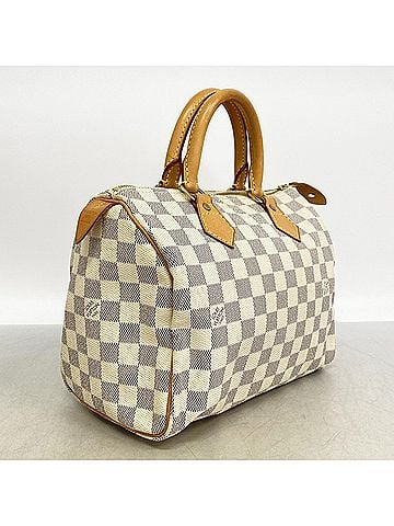 Louis Vuitton Louis Vuitton Damier Azur Speedy 25 Handbag N41534 White Women's (view 2)