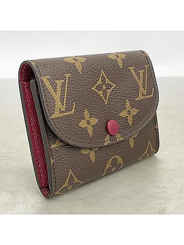 Louis Vuitton Louis Vuitton Monogram Portemonnaie Rosalie Wallet/Coin Case M41939 Brown Fuchsia Women's (view 2)