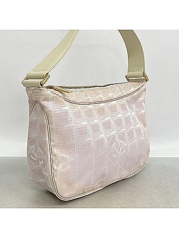 Chanel Chanel New Travel Nylon Shoulder Bag, Pink, Silver, Champagne, Women's (view 2)
