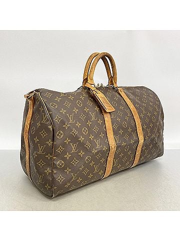 Louis Vuitton Louis Vuitton Bags - Boston Monogram Keepall Bandoulière 50 M41416 Brown Men's &amp; Women's (view 2)