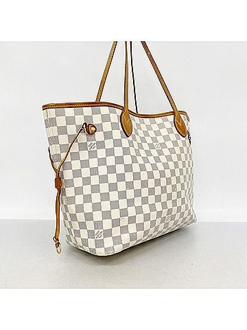 Louis Vuitton Louis Vuitton Damier Azur Neverfull MM Tote Bag N51107 White Women's (view 2)