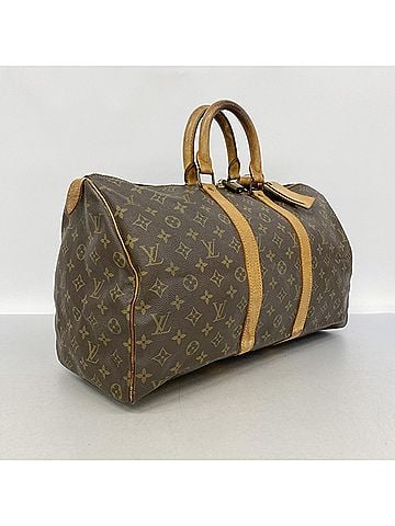 Louis Vuitton Louis Vuitton Bags - Boston Monogram Keepall 45 M41428 Brown Men's &amp; Women's (view 2)