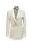 BLK DNM White Blazer Size 2 - photo 1