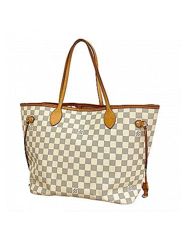 Louis Vuitton Louis Vuitton Damier Azur Neverfull MM Tote Bag N40603 White Rose Ballerine (Women's) (view 1)