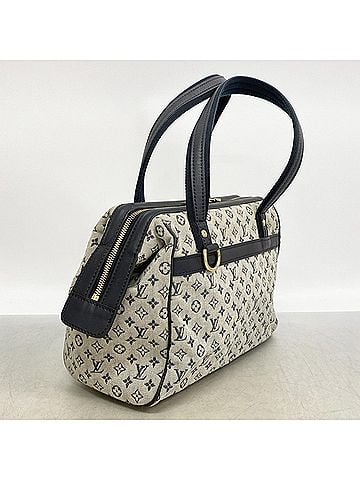 Louis Vuitton Louis Vuitton Monogram Mini Josephine PM Handbag M92049 Blue Women's (view 2)