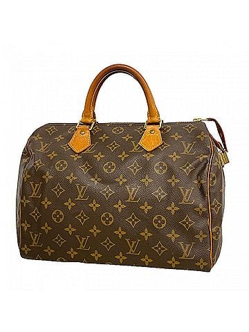 Louis Vuitton Louis Vuitton Monogram Speedy 30 Handbag M41108 Brown Women's (view 1)