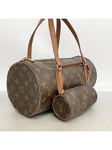 Louis Vuitton Louis Vuitton Monogram Papillon 30 Handbag M51385 Brown Women's (view 2)