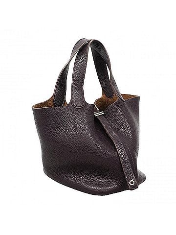Hermès Hermes Picotin Lock PM handbag, Taurillon Clemence leather, Raisin, ?R stamp, ladies'. (view 2)