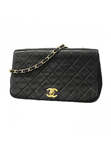 Chanel Chanel Matelassé Chain Shoulder Bag, Lambskin, Black, Women's (view 1)