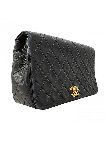 Chanel Chanel Matelassé Chain Shoulder Bag, Lambskin, Black, Women's (view 2)