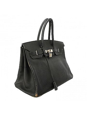 Hermès Hermes Birkin 35 Coromandel handbag, black, ?G stamp, women's. (view 2)