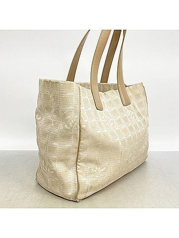 Chanel Chanel New Travel Nylon Tote Bag, Beige, Women's (view 2)