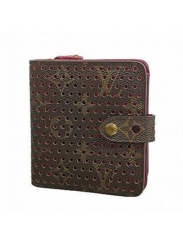 Louis Vuitton Louis Vuitton Monogram Perfo Compact Zip Wallet M95188 Fuchsia (Women's) (view 1)
