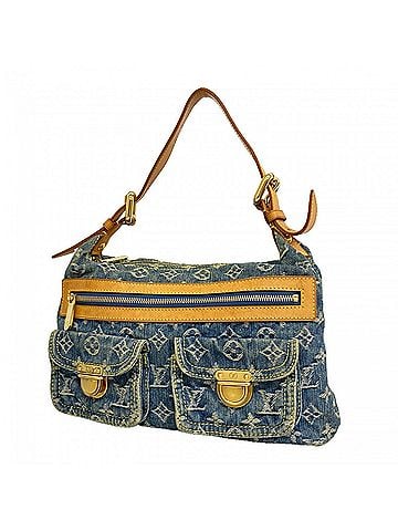 Louis Vuitton Louis Vuitton Monogram Denim Baggy PM Shoulder Bag M95049 Blue Women's (view 1)