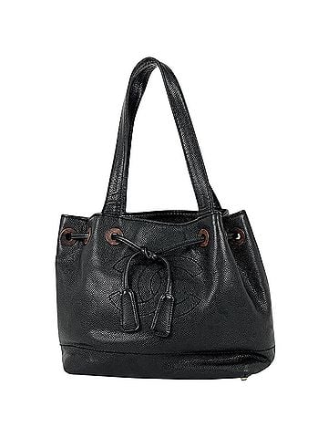 Chanel Chanel Coco Mark Shoulder Bag, Caviar Leather, Black, Women's (view 1)