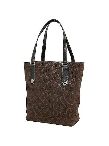 Gucci Gucci GG pattern tote bag, shoulder suede, brown, 153009, women's. (view 1)