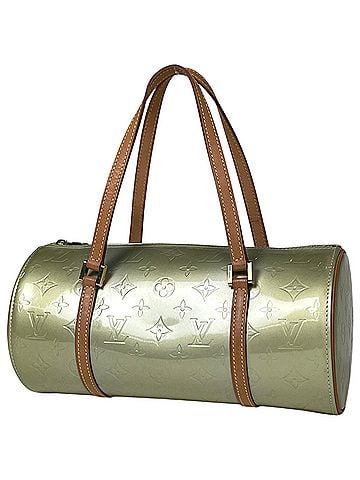 Louis Vuitton Louis Vuitton Bedford Cylindrical Shoulder Bag, Enamel Handbag, Monogram Vernis, Grey (M91331), Women's (view 1)