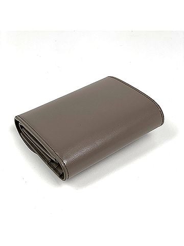 Céline Celine Small Flap Wallet Triomphe Leather Pebble (Gray) Women's (view 2)