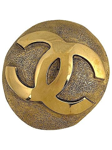 Chanel Chanel Coco Mark Brooch, GP Gold, Women's (view 1)