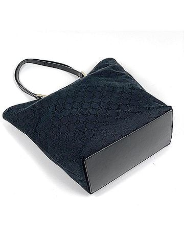 Gucci Gucci GG pattern tote bag, canvas, black, 0021098, women's. (view 2)