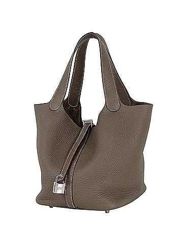 Hermès Hermes Picotin Lock MM Mini Bag Handbag Togo Etoupe k Women's (view 1)