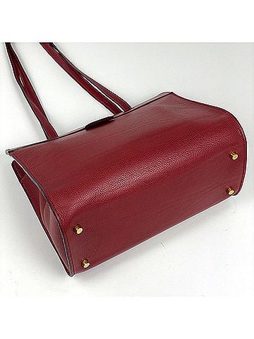 Hermès Hermes HERMES Musot Shoulder Bag Tote Taurillon Clemence Rouge H ?E Women's (view 2)