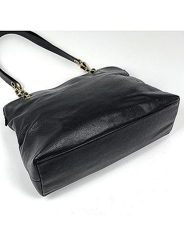 Chanel Chanel Coco Mark Chain Shoulder Bag, Caviar Leather, Black, A03578, Women's (view 2)