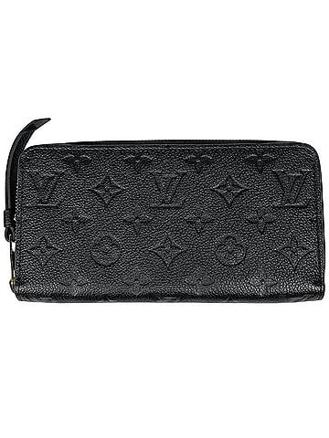 Louis Vuitton Louis Vuitton Zippy Wallet, Round Zipper Long Monogram Empreinte, Noir (Black), M61864, Women's (view 1)