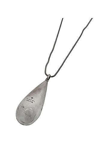 Gucci Gucci Teardrop Necklace, Sterling Silver 925, Silver, Women's (view 1)