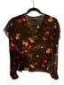 Wilfred 100% Polyester Floral Black Red Blouse Size M - photo 2