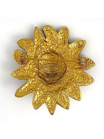 Chanel Chanel Lion Motif Brooch, Coco Mark, GP Gold, Women's (view 2)