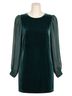 J.Crew 100% Polyester Solid Green Casual Dress Size 0 - photo 1