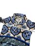 Alexis 100% Polyester Print Blue Black White Romper Size S - photo 6
