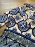 Alexis 100% Polyester Print Blue Black White Romper Size S - photo 8