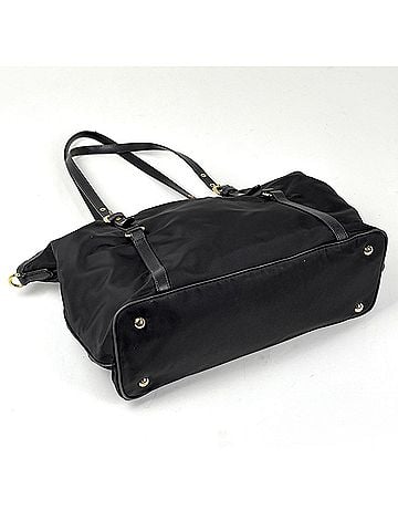 Prada Prada PRADA Logo Tote Bag Nylon Nero (Black) Women's (view 2)