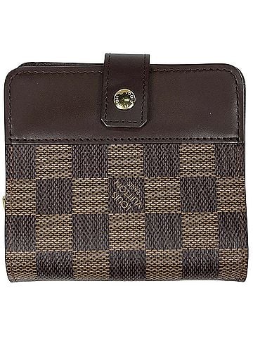 Louis Vuitton Louis Vuitton Compact Zip Damier Brown N61668 Women's (view 1)