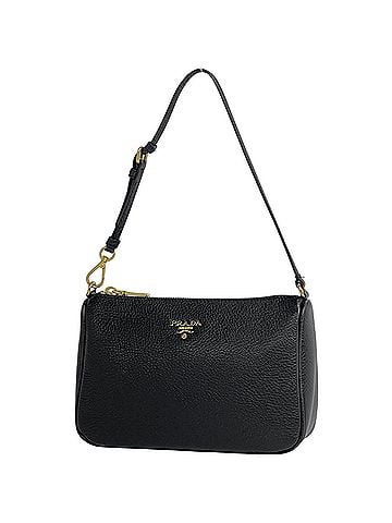 Prada Prada PRADA Logo Handbag Accessory Pouch Leather Nero (Black) Women's (view 1)