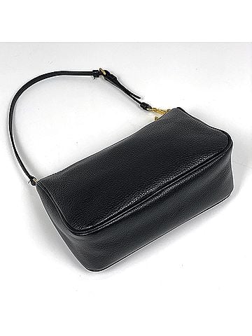 Prada Prada PRADA Logo Handbag Accessory Pouch Leather Nero (Black) Women's (view 2)