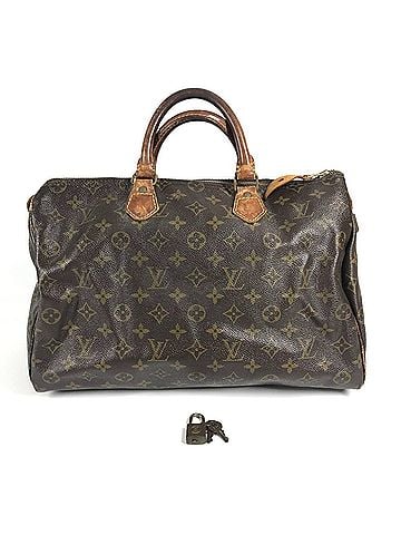 Louis Vuitton LOUIS VUITTON M41107 Monogram Speedy 35 Mini Boston Bag, Tote Handbag, Canvas, Men's, Women's, Brown (view 1)