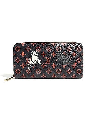 Louis Vuitton LOUIS VUITTON M63875 Monogram Catgram Zippy Wallet Long Wallet, Round Zipper, Canvas, Men's/Women's, Brown (view 1)