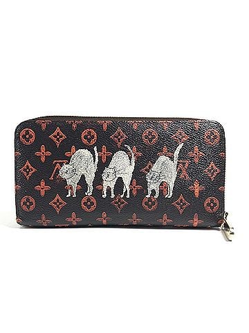 Louis Vuitton LOUIS VUITTON M63875 Monogram Catgram Zippy Wallet Long Wallet, Round Zipper, Canvas, Men's/Women's, Brown (view 2)