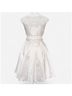 Sherri Hill 100% Polyester Solid Ivory Cocktail Dress Size 0 - photo 10