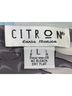 Citron 100% Silk Graphic Purple Gray White Button-Down Shirt Size L - photo 4