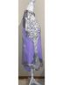 Citron 100% Silk Graphic Purple Gray White Button-Down Shirt Size L - photo 9