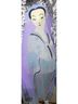 Citron 100% Silk Graphic Purple Gray White Button-Down Shirt Size L - photo 8