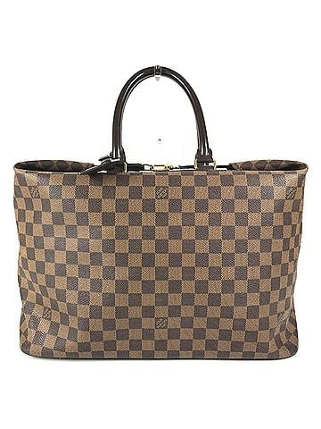 Louis Vuitton LOUIS VUITTON N41165 Damier Greenwich PM Boston Bag, Tote Travel Handbag, Canvas, Ebene Brown. Suitable for men and women. (view 1)