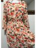 Mimi Chica 100% Polyester Floral Orange Cocktail Dress Size S - photo 4