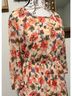 Mimi Chica 100% Polyester Floral Orange Cocktail Dress Size S - photo 5